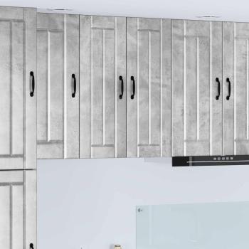 ARDEBO.de - Wandschrank LUCCA 2 stk. Betongrau Holzwerkstoff