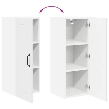 Küchenhängeschrank Hochglanz Weiß 30 x 31 x 80 cm Holzwerkstoff