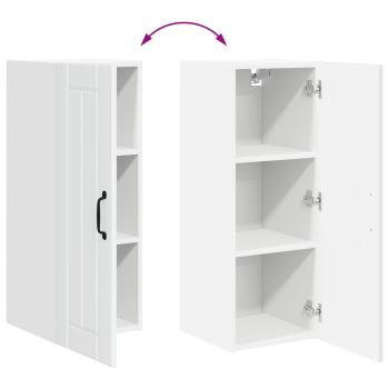 Küchenhängeschrank mit Tür 2 pcs Hochglanz Weiß 30 x 31 x 80 cm