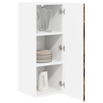 Küchenhängeschrank mit Regal Geräucherte Eiche 30 x 31 x 80 cm