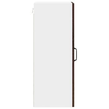 Küchenhängeschrank mit Regal Braun Eichen-Optik 30 x 31 x 80 cm