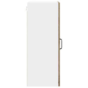 Küchenhängeschrank mit Tür 2 pcs Artisan-Eiche 30 x 31 x 80 cm