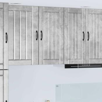 ARDEBO.de - Küchenhängeschrank Beton Grau 40 x 31 x 80 cm Holzwerkstoff