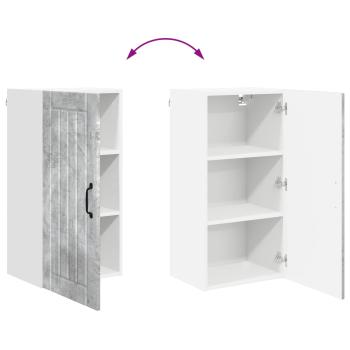 Küchenhängeschrank Beton Grau 40 x 31 x 80 cm Holzwerkstoff