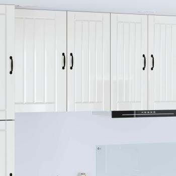 ARDEBO.de - Küchenhängeschrank Hochglanz Weiß 40 x 31 x 80 cm Holzwerkstoff