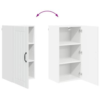 Küchenhängeschrank Hochglanz Weiß 40 x 31 x 80 cm Holzwerkstoff