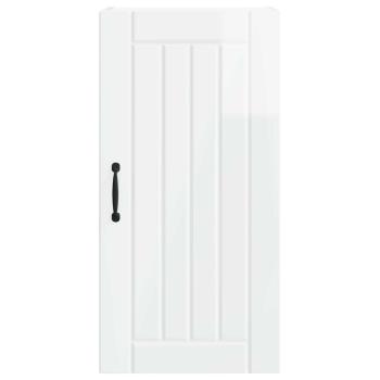 Küchenhängeschrank Hochglanz Weiß 40 x 31 x 80 cm Holzwerkstoff