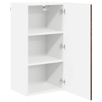 Küchenhängeschrank mit Regal Braun Eichen-Optik 40 x 31 x 80 cm