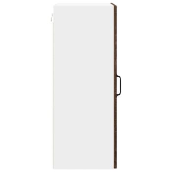 Küchenhängeschrank mit Regal Braun Eichen-Optik 40 x 31 x 80 cm