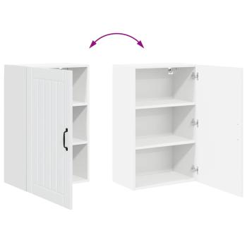 Küchenhängeschrank mit Regal Weiß 50 x 31 x 80 cm Holzwerkstoff