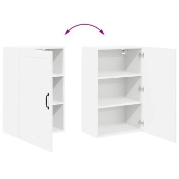 Küchenhängeschrank Hochglanz Weiß 50 x 31 x 80 cm Holzwerkstoff