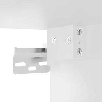 Küchenhängeschrank Hochglanz Weiß 50 x 31 x 80 cm Holzwerkstoff