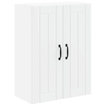 Küchenhängeschrank mit Regal Weiß 60 x 31 x 80 cm Holzwerkstoff