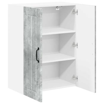 ARDEBO.de - Küchenhängeschrank Beton Grau 60 x 31 x 80 cm Holzwerkstoff