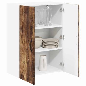 Küchenhängeschrank mit Regal Geräucherte Eiche 60 x 31 x 80 cm