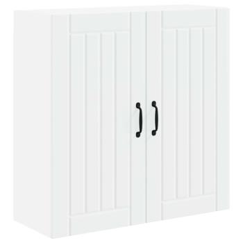 Küchenhängeschrank mit Regal Weiß 80 x 31 x 80 cm Holzwerkstoff