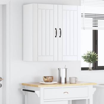 Küchenhängeschrank mit Regal Weiß 80 x 31 x 80 cm Holzwerkstoff