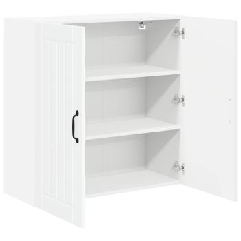 Küchenhängeschrank mit Regal Weiß 80 x 31 x 80 cm Holzwerkstoff