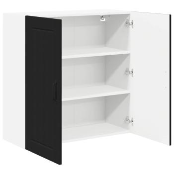 Küchenhängeschrank Schwarz 80 x 31 x 80 cm Holzwerkstoff