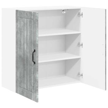 Küchenhängeschrank Beton Grau 80 x 31 x 80 cm Holzwerkstoff