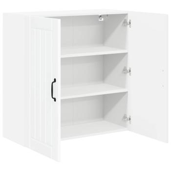 Wandschrank LUCCA Hochglanz Weiß 80 x 31 x 80 cm Holzwerkstoff