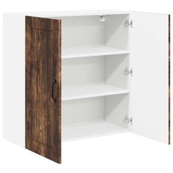 Wandschrank LUCCA Geräucherte Eiche 80 x 31 x 80 cm