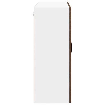 Küchenhängeschrank mit Regal Braun Eichen-Optik 80 x 31 x 80 cm