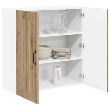 Wandschrank LUCCA Artisan-Eiche 80 x 31 x 80 cm Holzwerkstoff