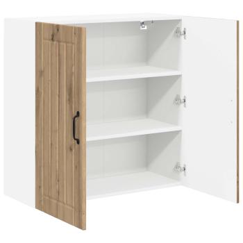 Wandschrank LUCCA Artisan-Eiche 80 x 31 x 80 cm Holzwerkstoff