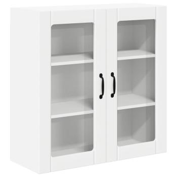 Wandglas-Schrank LUCCA Weiß 80 x 31 x 80 cm Holzwerkstoff