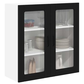 Küchenhängeschrank Schwarz 80 x 31 x 80 cm Holzwerkstoff