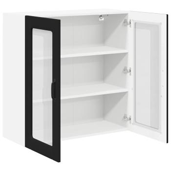 Küchenhängeschrank Schwarz 80 x 31 x 80 cm Holzwerkstoff