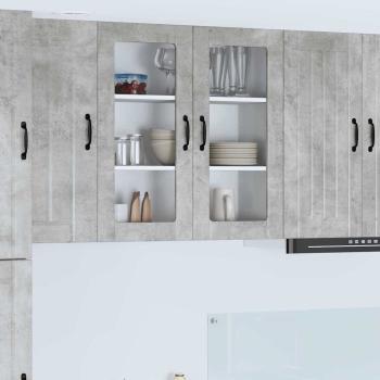 ARDEBO.de - Küchenhängeschrank Beton Grau 80 x 31 x 80 cm Holzwerkstoff