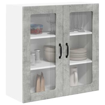 Küchenhängeschrank Beton Grau 80 x 31 x 80 cm Holzwerkstoff