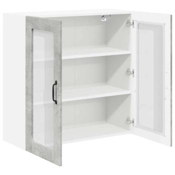 Küchenhängeschrank Beton Grau 80 x 31 x 80 cm Holzwerkstoff