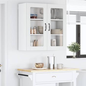 Küchenhängeschrank Hochglanz Weiß 80 x 31 x 80 cm Holzwerkstoff