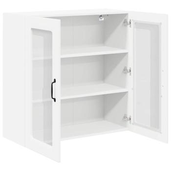 Küchenhängeschrank Hochglanz Weiß 80 x 31 x 80 cm Holzwerkstoff