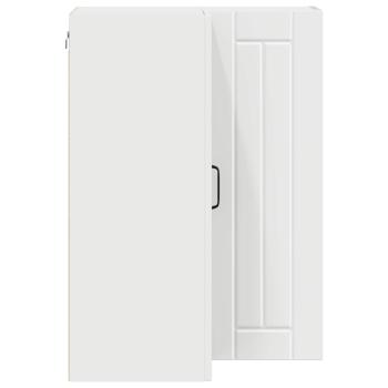 Küchenhängeschrank mit Regal Weiß 57 x 57 x 80 cm Holzwerkstoff