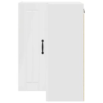 Küchenhängeschrank Hochglanz Weiß 57 x 57 x 80 cm Holzwerkstoff