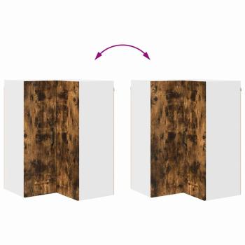 Küchenhängeschrank mit Regal Geräucherte Eiche 57 x 57 x 80 cm
