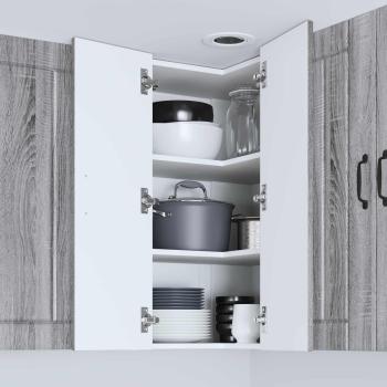 Wand-Eckschrank LUCCA Graues Sonoma 57 x 57 x 80 cm