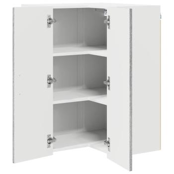 Wand-Eckschrank LUCCA Graues Sonoma 57 x 57 x 80 cm