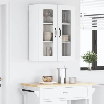 Küchenhängeschrank mit Regal Weiß 60 x 31 x 80 cm Holzwerkstoff