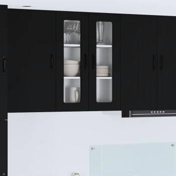 ARDEBO.de - Küchenhängeschrank Schwarz 60 x 31 x 80 cm Holzwerkstoff