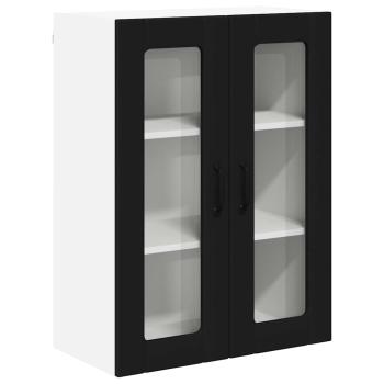 Küchenhängeschrank Schwarz 60 x 31 x 80 cm Holzwerkstoff