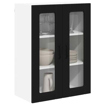 Küchenhängeschrank Schwarz 60 x 31 x 80 cm Holzwerkstoff