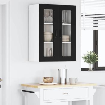 Küchenhängeschrank Schwarz 60 x 31 x 80 cm Holzwerkstoff