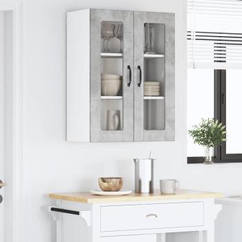 Küchenhängeschrank Beton Grau 60 x 31 x 80 cm Holzwerkstoff