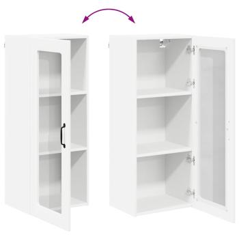 Küchenhängeschrank mit Tür Weiß 40 x 31 x 100 cm Holzwerkstoff