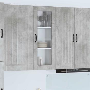 ARDEBO.de - Küchenhängeschrank Beton Grau 40 x 31 x 100 cm Holzwerkstoff
